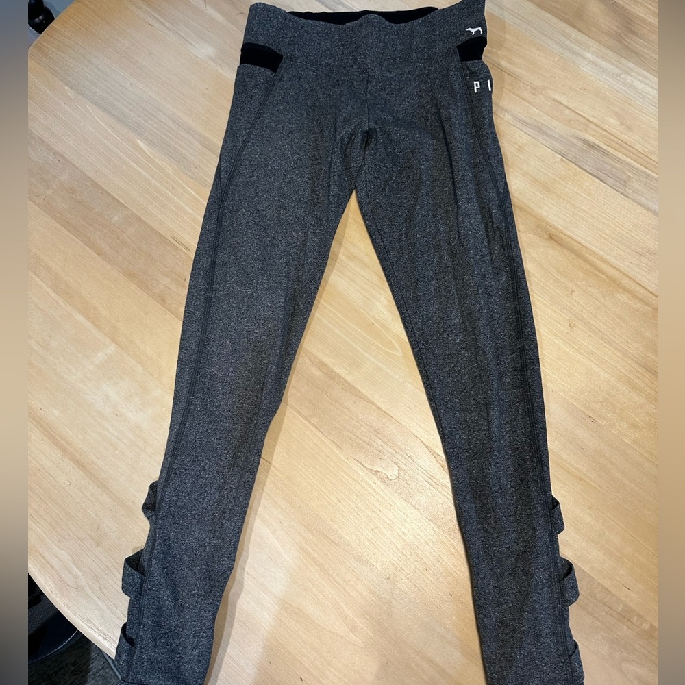 Pink grey leggings